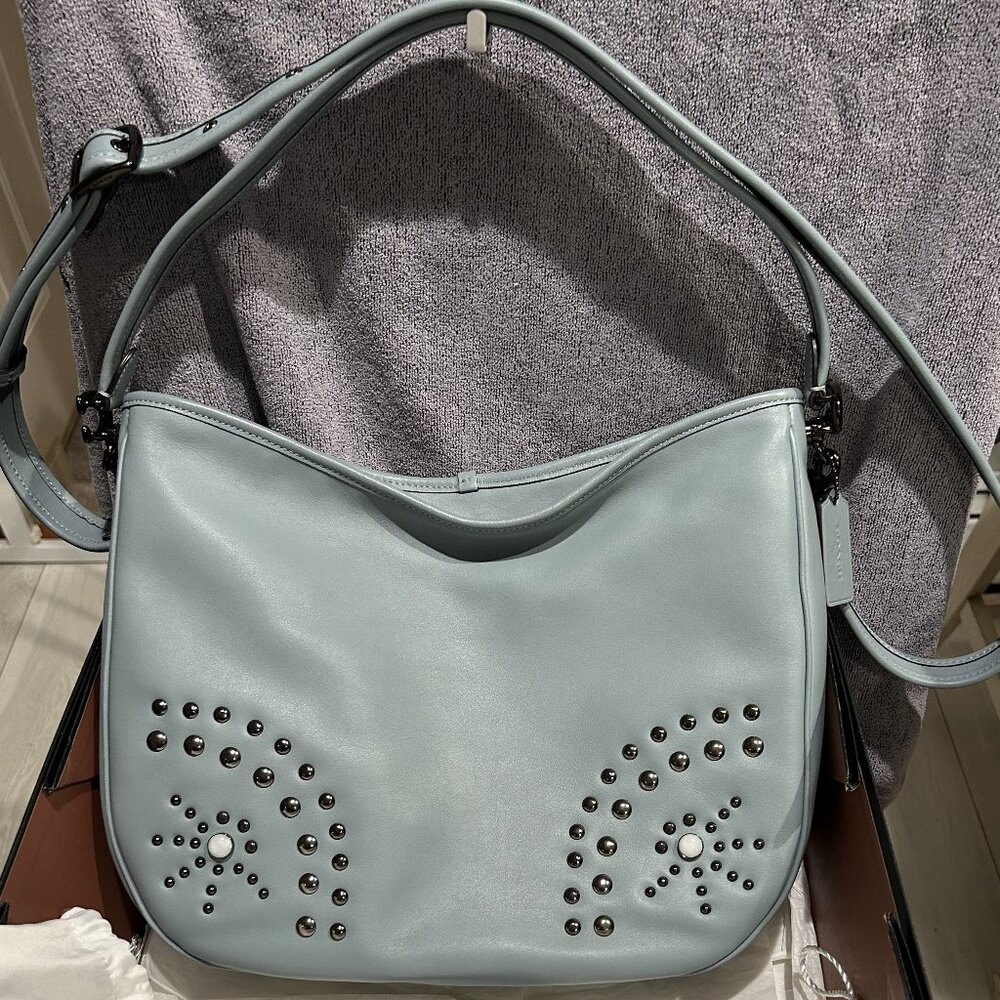 Coach Soft Tabby Hobo Blue J2132-C6340 NWOT